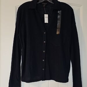 Light Weight Banana Republic Navy Linen Blend Top